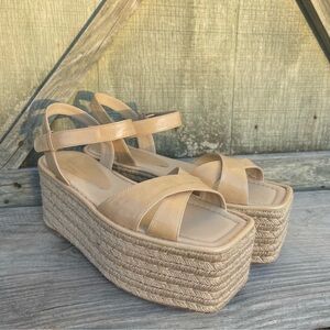 New Paloma Barcelo Contas Espadrille Platform Sandal Size EU 39 US 8.5